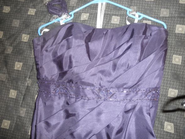 Davids Bridal LAPIS F13565 Size 12 for Sale :  wedding davids bridal 1 lapis f13565 bridesmaid purple bridesmaids F13565   4