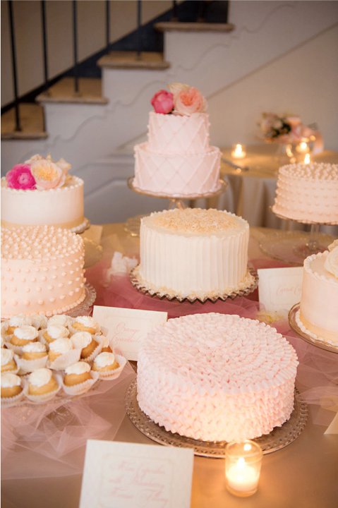Cake Table :  wedding cake table cake stand cake vintage vanity paint diy distress pink white reception 253750 10150637162885212 618860211 19175141 7719914 N