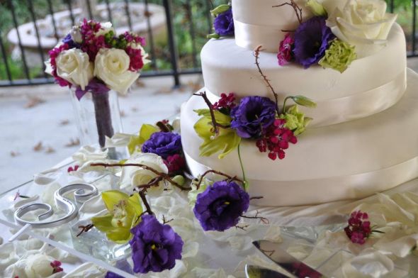  Wedding Cake wedding blue navy purple silver cake 305734 2297056500501 