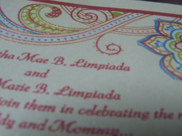 Embossing dilemma! Can I emboss on both sides of a paper? :  wedding diy embossing DSCF9600