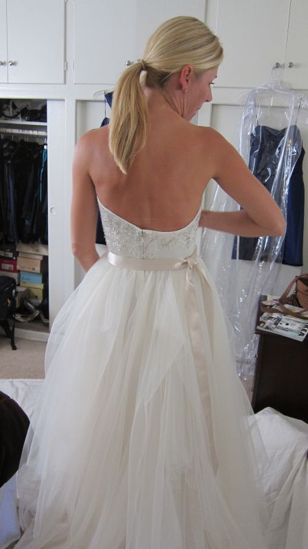 Reem Acra 'Breakfast at Tiffanys' wedding dress :  wedding IMG 1327