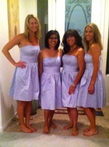 Grey Dresses! : wedding dresses gray grey bridesmaid BM Silver Vegas