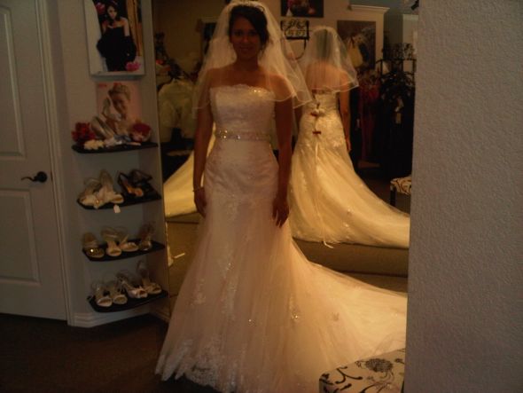 Your Wedding Gown Post a pic wedding dress bride reception ceremony 