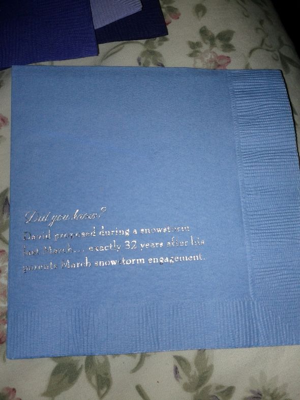 My personalized beverage napkins!  Pics!! :  wedding napkins Napkin 5