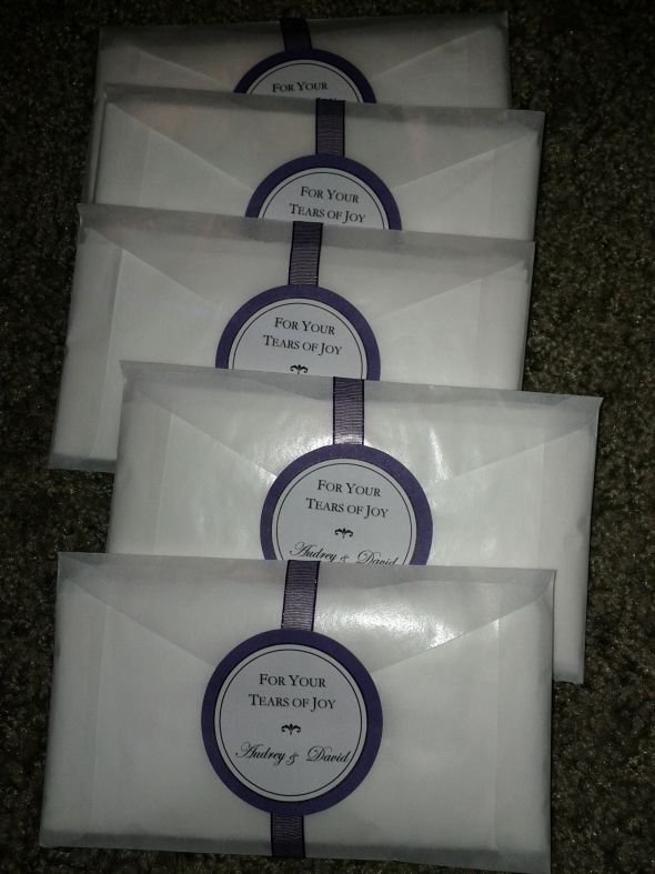 I kind of hate my tears of joy packets... any suggestions? :  wedding tears of joy Tears Of Joy