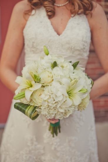Beautiful white bouquets