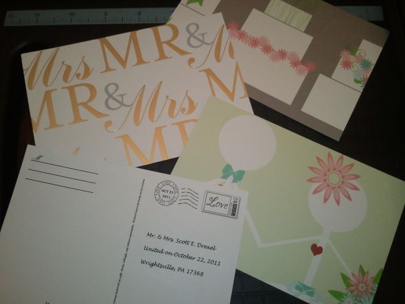DIY Post Cards as guest book! :  wedding diy guest book postcards Post Cards