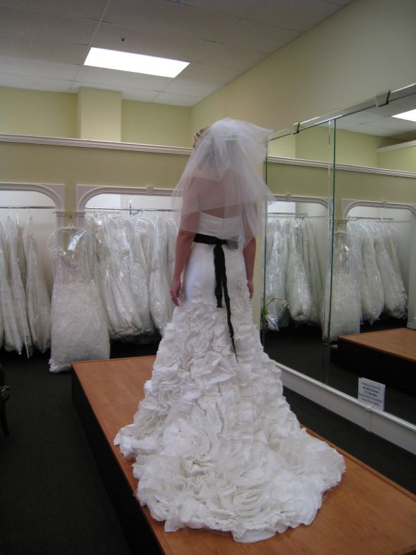 November 2011 Brides -2nd/Final Dress Fitting's - Show your dress!!! :  wedding dress fitting bustle november ivory black IMG 0093