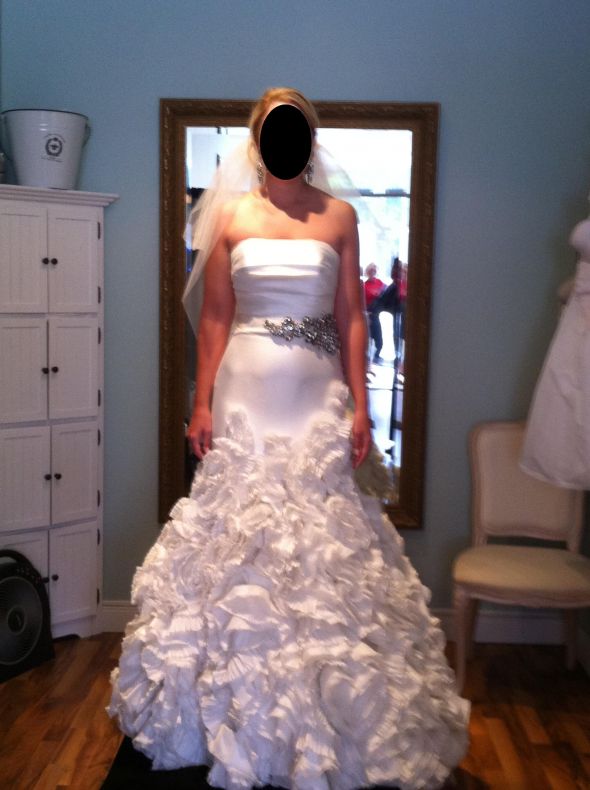 November 2011 Brides -2nd/Final Dress Fitting's - Show your dress!!! :  wedding dress fitting bustle november ivory black Photo3