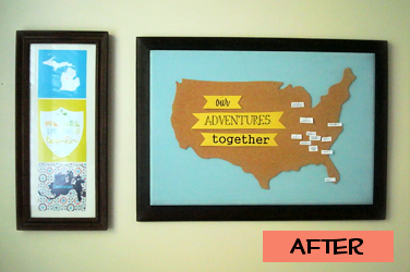 Thoughts on this Valentine's Day gift idea :  wedding AFTER Travel Map