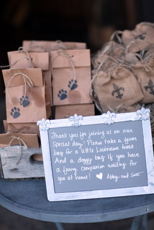 Pralines and Dog Cookie Favors