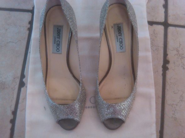 Jimmy Choos Isabel *Champagne Glitter Heels* Size 38.5 : wedding jimmy choo isabel glitter shoes shoes Jimmy Choos2