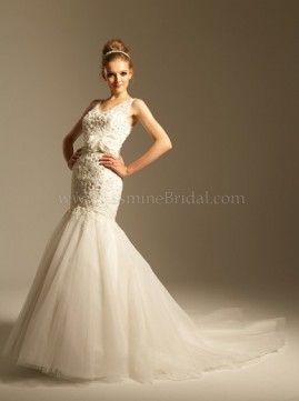 Jasmine Bridal real bride search : wedding dress advice jasmine bridal mermaid F406 F