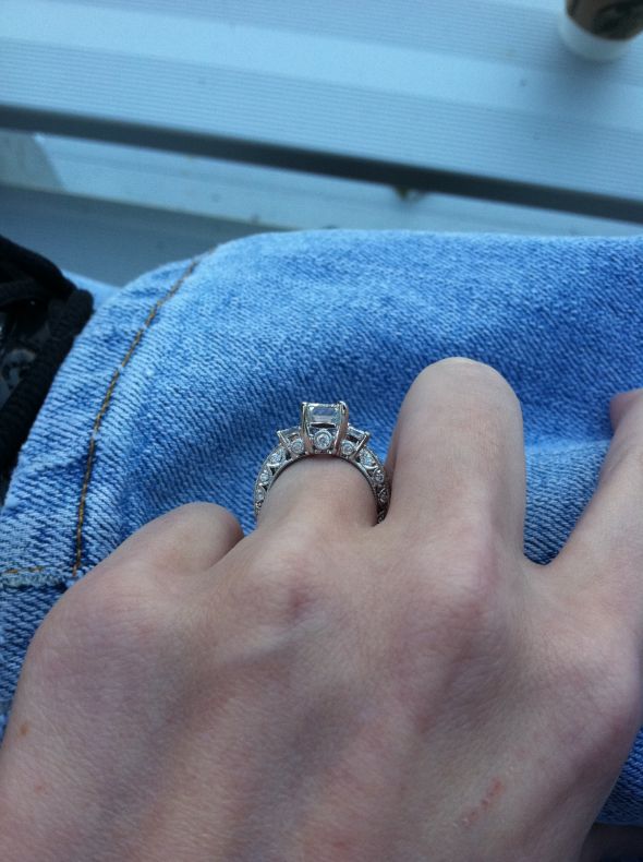 How much was PAID for your ring? :  wedding ring Ringsidepic1
