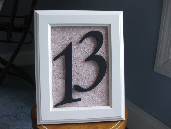 Picture Frame Table Numbers wedding table numbers navy pink reception IMG 