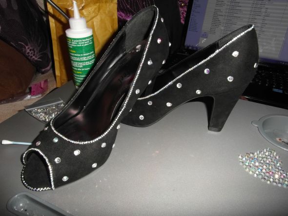 My Beautiful Home Strassed Shoes!! What do you think? :  wedding shoes crystals strass swarovski wedding bride bridal sparkle sparkly SAM 5316