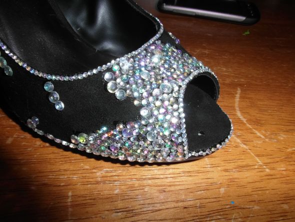 My Beautiful Home Strassed Shoes!! What do you think? :  wedding shoes crystals strass swarovski wedding bride bridal sparkle sparkly SAM 5322