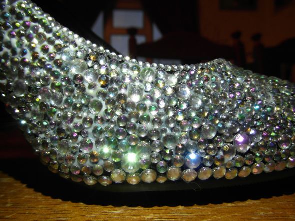 My Beautiful Home Strassed Shoes!! What do you think? :  wedding shoes crystals strass swarovski wedding bride bridal sparkle sparkly SAM 5333