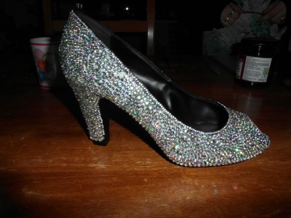 My Beautiful Home Strassed Shoes!! What do you think? :  wedding shoes crystals strass swarovski wedding bride bridal sparkle sparkly SAM 5337