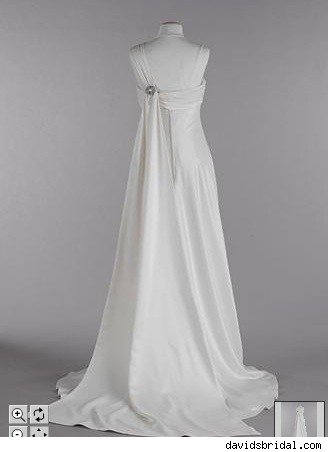 Elegant and sexy size 2 Silk Charmeuse Wedding Gown Very Greciangoddess 