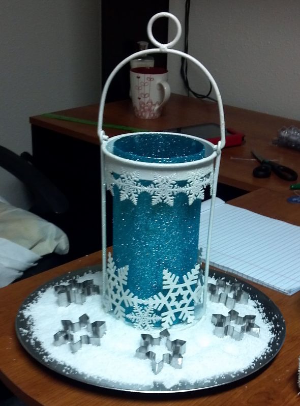 snowflake centerpieces