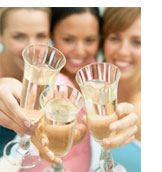 So no one showed to my bachelorette party :( :  wedding Girls Toasting