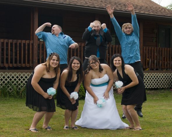 3 months after my wedding and I'm finally ready to post wedding photos,pic heavy :  wedding pictures jumping black and white wedding  MG 9734