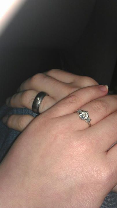 Have you got an HEIRLOOM engagement ring (or stone)? STORY! :  wedding ring engagement vintage heirloom diamond setting Our Engagement Rings Together