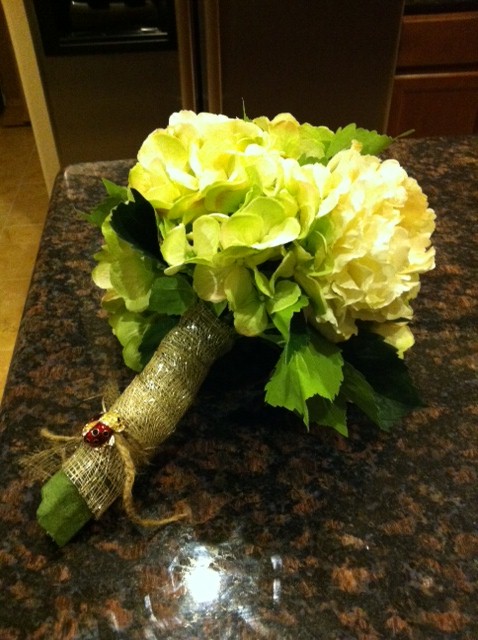 DIY fake bouquet for bridal pics! Pics included! :  wedding diy bouquet Bouquet For Pics