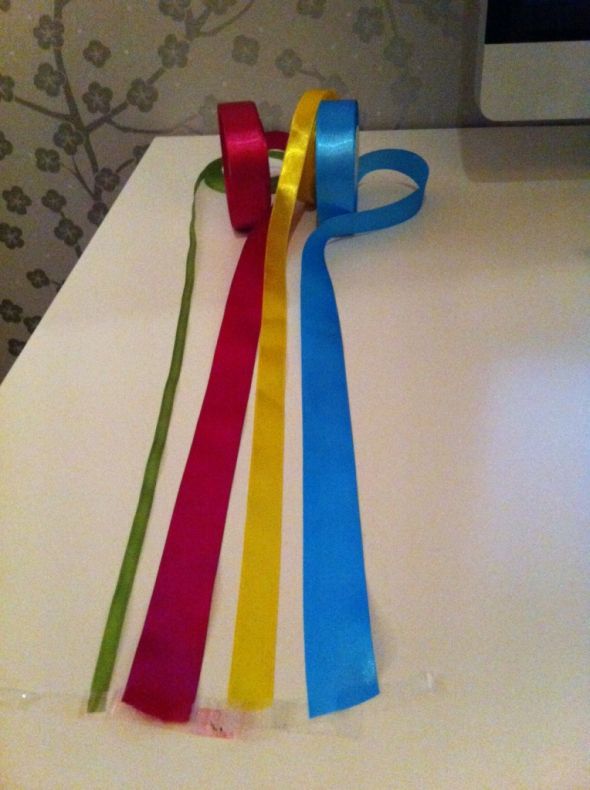 Silk ribbons at the table :  wedding Bilde 47