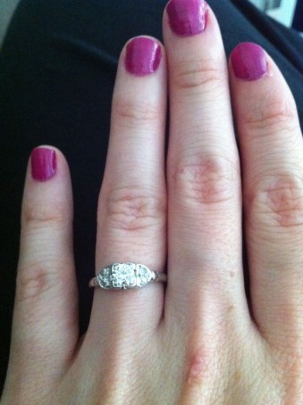 Let the Ring Porn begins... :  wedding Photo