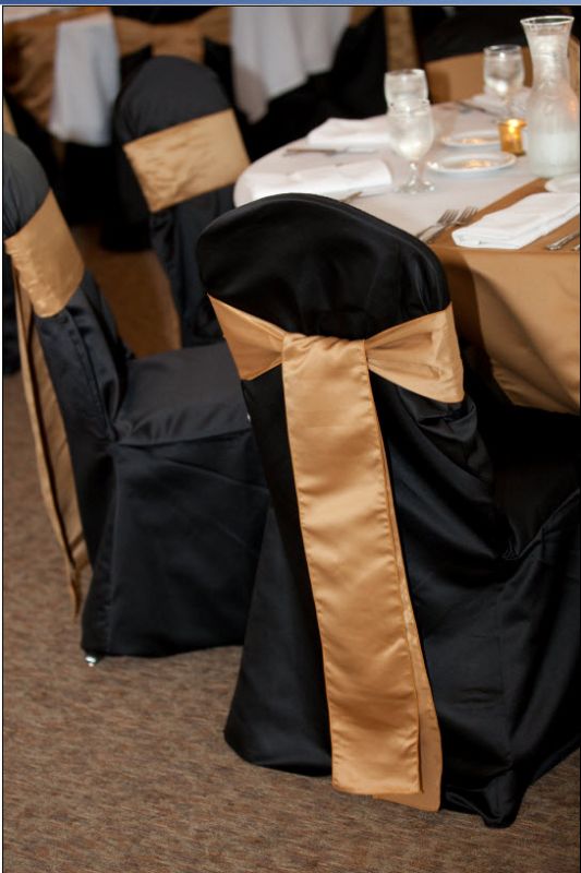  and black decor wedding votives mercury glass gold black chair covers 