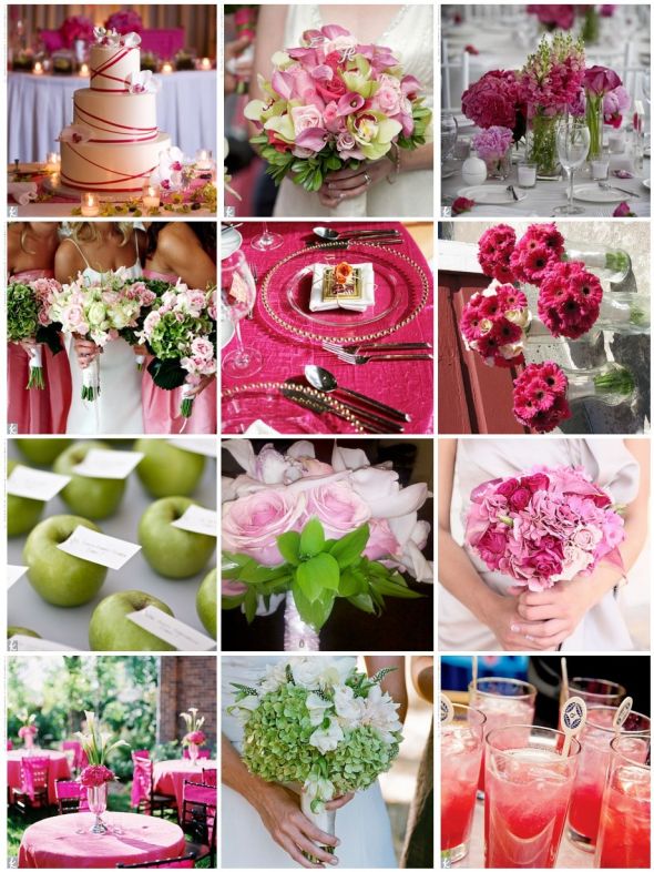 Help need hot pink and brown spring wedding ideas wedding green brown 