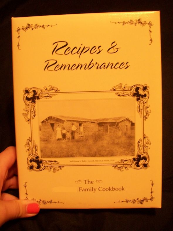 favorite/most meaningful gift you've received so far :  wedding family gift meaningful cookbook recipe 100 0394