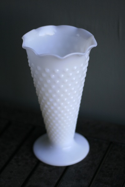 White Milk Glass Vases :  wedding milk glass white vase reception ceremony  MG 0204