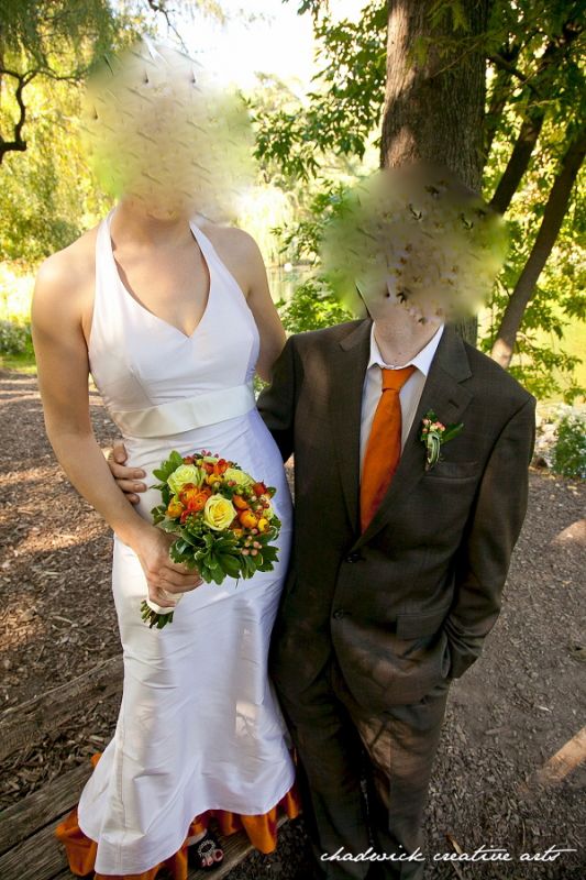 How to throw a NYC wedding for less than $11,000 (really, really long) :  wedding nyc budget Dress   We Arent That Blurry In Real Life Though