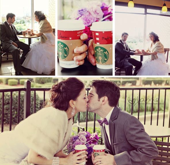 I'm a Mrs! Sneak peek! (Pic heavy) :  wedding Starbucks