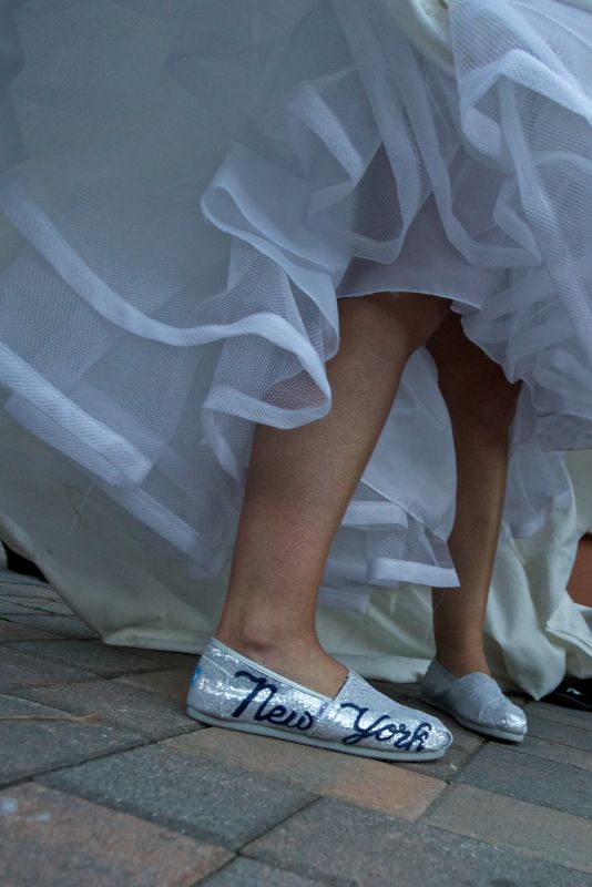Custom Painted TOMS for Reception