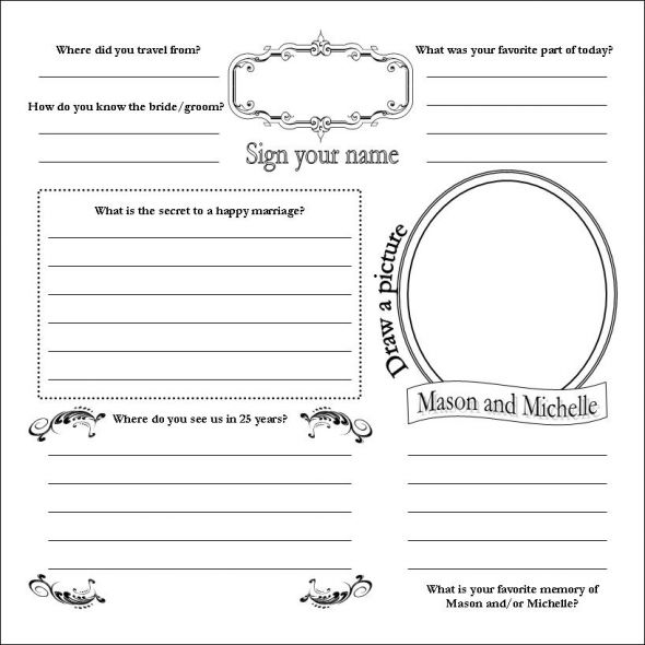 Download A Free Guest Book Pages Template toppselect