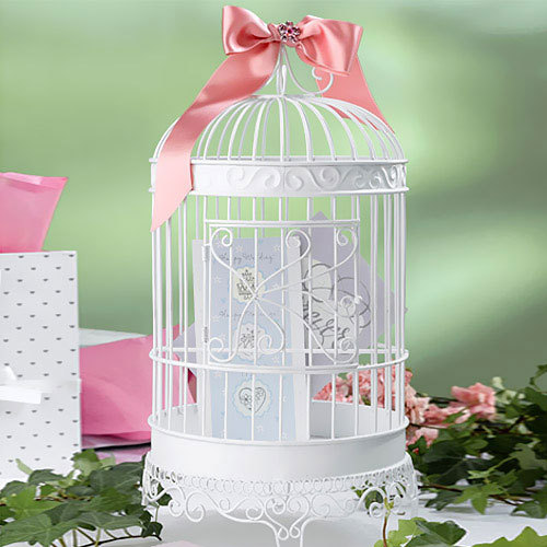 20 tall white bird cage holder NEW IN BOX over 15 AVIALBLE wedding White
