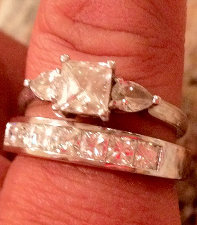 I'm bugging y'all again! 1.4mm e-ring with a thicker wedding band?! : wedding 13 2 14 2 2mm wedding band Rings