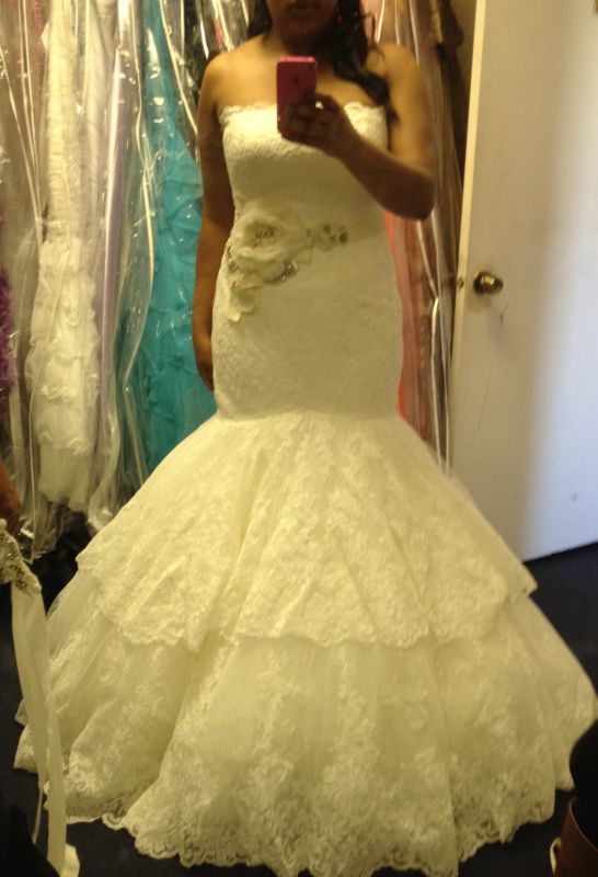 here is MY DRESS (pic heavy)opinions pls... also where can I get this belt :  wedding dress san patrick rivoli flower sash Dress