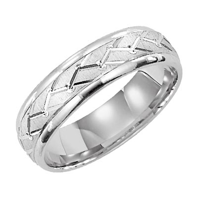 Post your man's wedding band :  wedding mens wedding band wedding band band white gold platinum tungsten carbide yellow gold 1 MW1710 6RG F