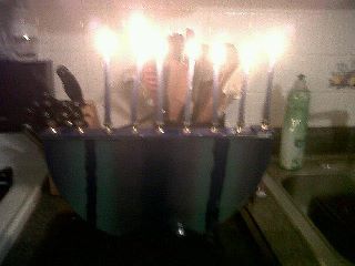 Happy Hanukkah! :  wedding Menorah