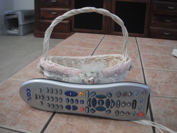 How big is the flower girl basket supposed to be? Mine looks doll size :/ :  wedding flower girl basket dimensions etsy small DSCF3077