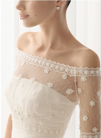 40yr old bride, dress ideas desperately needed! :  wedding Lace Wedding Jacket2