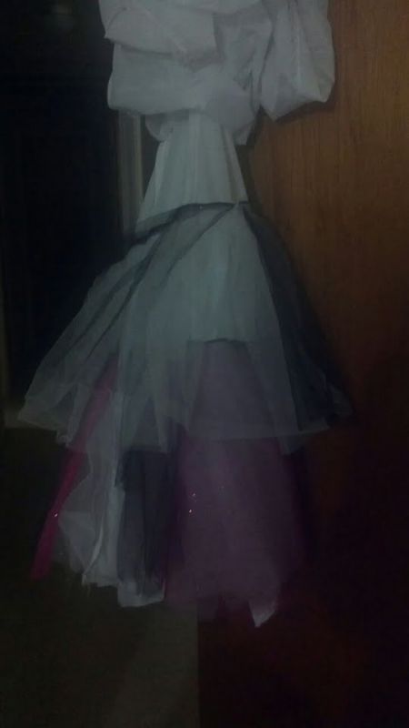 Colored Crinoline : wedding crinoline dye pink black dress Crinoline2