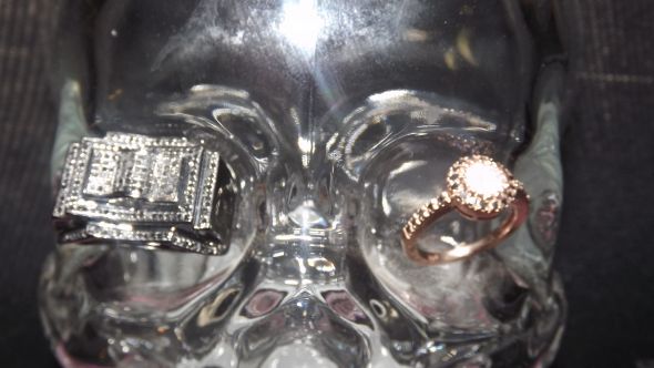 The ring that called your name! Show it off! (plus new ring porn!) :  wedding dream ring engagement ring unique ring proposal Skullrings