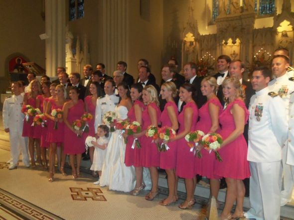 show me our bm dresses from military wedding :  wedding military bridesmaid dress color show 254773 10100333900772065 9402213 50857151 1303540 N