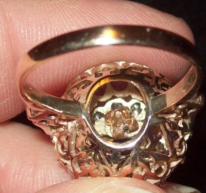 My grandmother's ring is fixed! (big pics) :  wedding rings sapphire ruby heirloom antique 100 0496 1